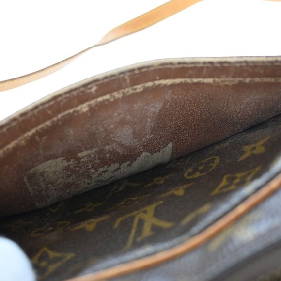 LOUIS VUITTON Jeune Fille PM Shoulder Bag Monogram Leather Brown - Picture 10 of 16